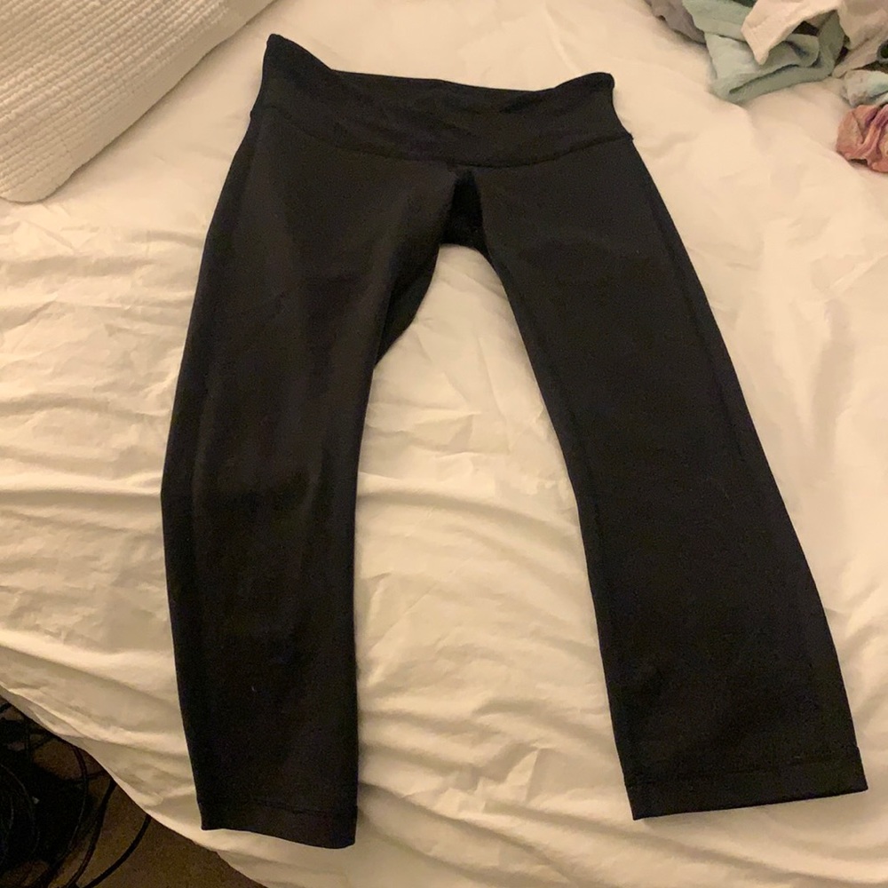 Black Crop Lulu Leggings